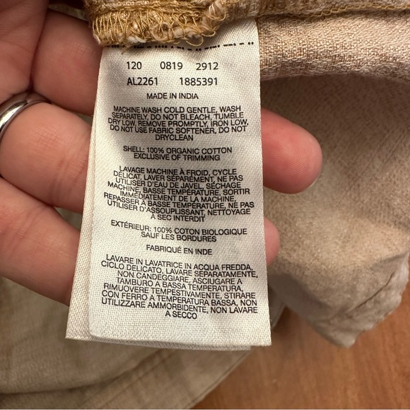 Columbia Womens Tan Organic Cotton Dress Size Large Gorpcore Hiking Outdoors REI - Picture 7 of 7